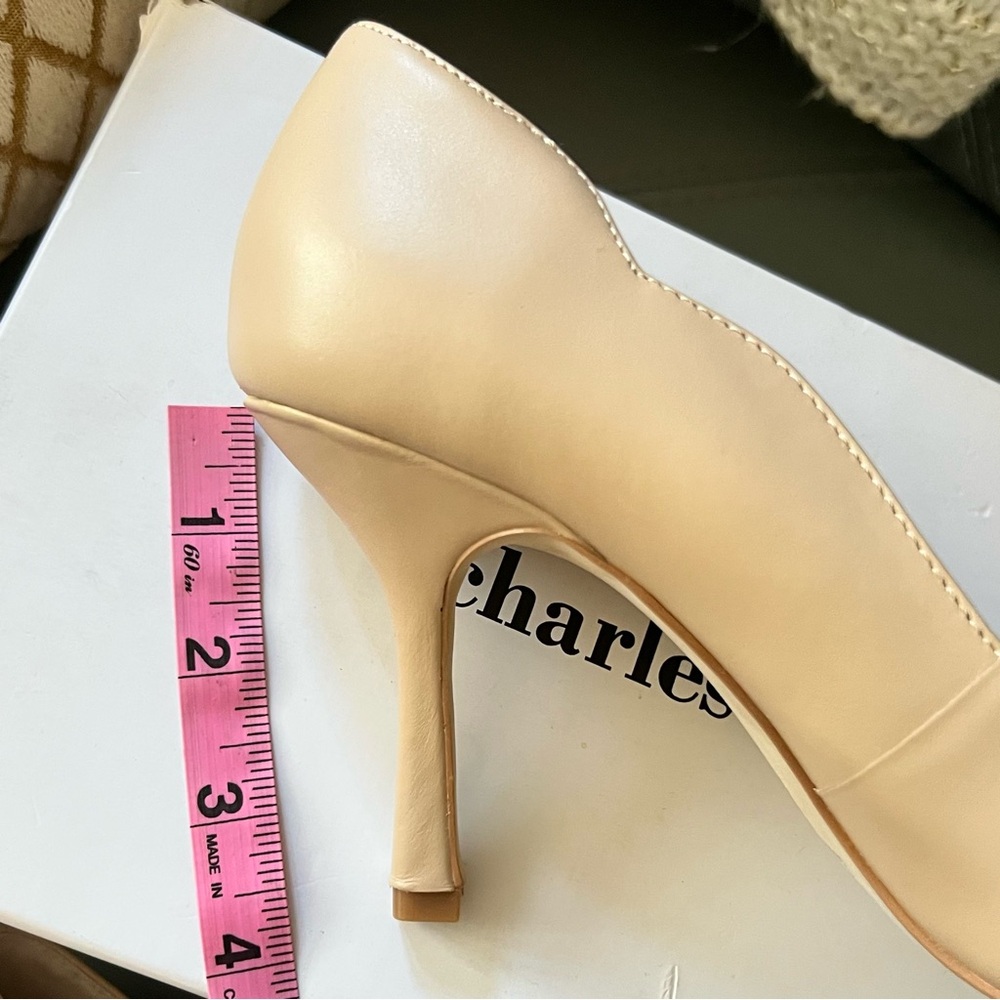 $120 Charles David INNOCENT Pointed Closed Toe STILETTO Heel LEATHER PUMPS 9.5 - Picture 11 of 17